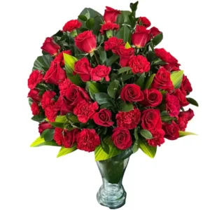 Floreros en Cali: Rosas y Claveles ref 57