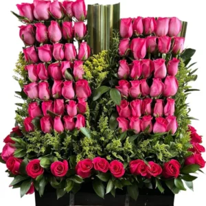 arreglo de rosas rosadas: eres lo mejor que me paso