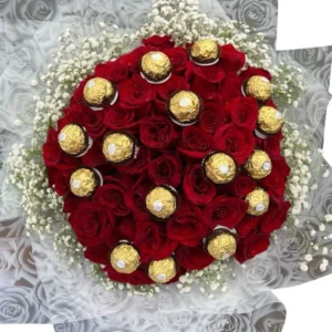 Ramo de rosas rojas para aniversario con envío a domicilio en Cali