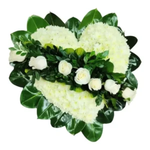 Corona Funebre en forma de corazon ref 147