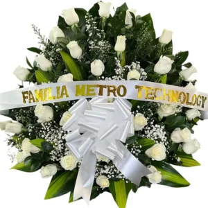 Arreglo Funebre de 48 Rosas en Cali ref 153