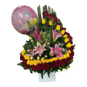 Bailarina con Lirios y Ferreros Rocher ref 178