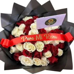 Rose Bouquet delivery in Cali: 50 Rosas con Frase Personalizada ref 194