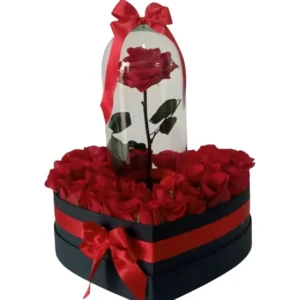Arreglo floral de rosas rojas para aniversario con envÃo a domicilio en Cali